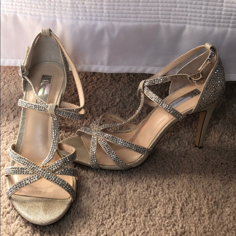 INC sparkly heels